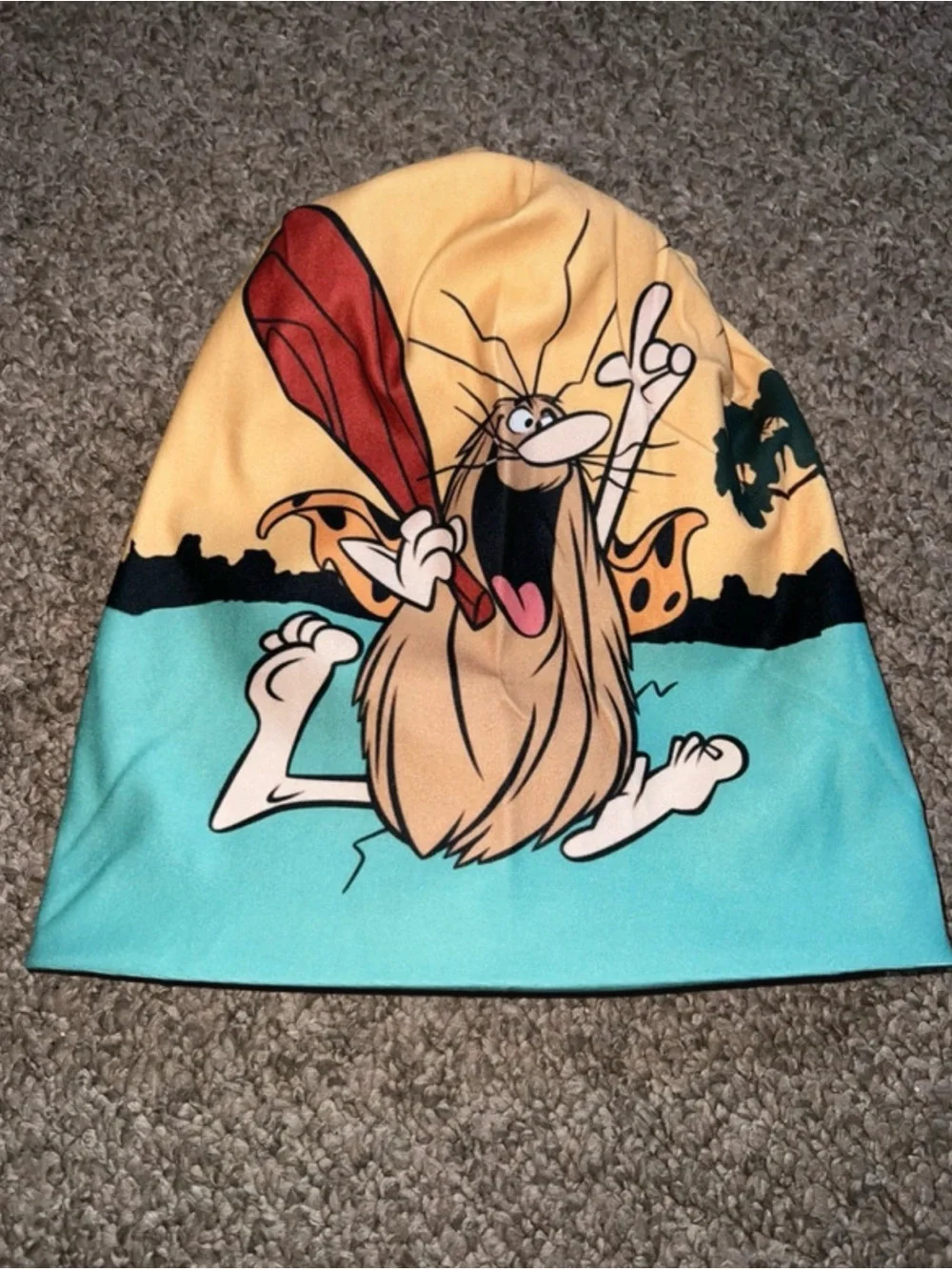 Unisex Yellow & Teal Cartoon